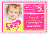 Equestrian Horse Riding Pony Party Invitations