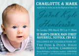 Beautiful Photo Invites - Christening Invitations Joint Boy Girl Unisex Twins Baptism Naming Day Ceremony Celebration Party ~ QUANTITY DISCOUNT AVAILABLE - YellowBlossomDesignsLtd