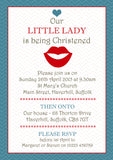 Our Little Lady Gentleman - Christening Invitations Joint Boy Girl Unisex Twins Baptism Naming Day Ceremony Celebration Party ~ QUANTITY DISCOUNT AVAILABLE