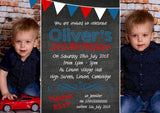 Premium Personalised Birthday Invitations Photo Invites Cards Boy Girl Bunting