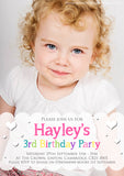 Birthday Party Invitations Multicolour Boy Girl Twins