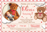 First Birthday Teddy Bear Picnic Birthday Party Invites