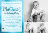 Rainbow Invitations - Personalised Custom - Yellow Blossom Designs Ltd