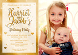 Rainbow Invitations - Personalised Custom - Yellow Blossom Designs Ltd