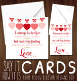 Couldn't Live Without You ~ Cute Romatic Love Valentine's Day Card