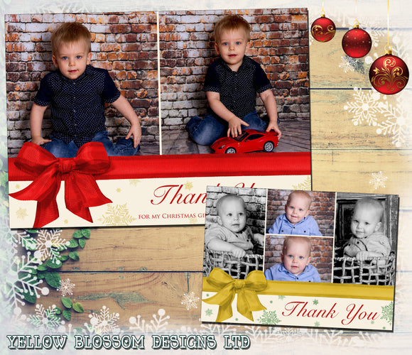 Personalised Christmas Photo Cards Montage ~ QUANTITY DISCOUNT AVAILABLE