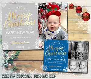 Style Printed Christmas Cards Blank Inside