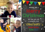 Bundle Of Kids Personalised Christmas Greeting Card Pack