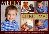 Personalised Multiple Photo Christmas Greeting Card