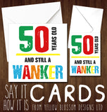 Insulting 50th Birthday Greeting Card Friend Rude Banter Comedy Funny