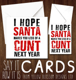 I Hope Santa Makes You Less Of A Cunt Next Year