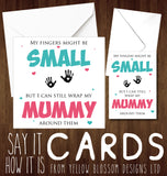 My Fingers Might Be Small Card