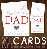 Happy Father's Day Dad And While Your Son Takes All The Credit For This Card, It Was Really His Other Half That Thought Of You And Bought It