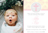 Classic Cross Joint Party - Christening Invitations Boy Girl Unisex Twins Baptism Naming Day Ceremony Celebration Party ~ QUANTITY DISCOUNT AVAILABLE - YellowBlossomDesignsLtd