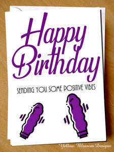 Funny Birthday Card For Her Women Female Perfect Gift Best Friends Rude Design