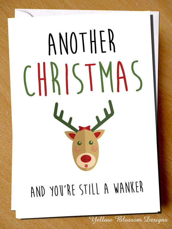 Another Christmas And You're Still A Wanker - YellowBlossomDesignsLtd