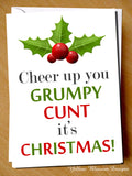 Cheer Up You Grumpy Cunt It's Christmas! - YellowBlossomDesignsLtd