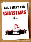 Rude Christmas Card Funny Husband Boyfriend Girlfriend Wife Partner Naughty Joke Dirty Couple Cheeky
