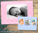 BIG Thank You From Someone Little Boy Girl Twins New Born Baby Birth Announcement Photo Cards Personalised Bespoke ~ QUANTITY DISCOUNT AVAILABLE - YellowBlossomDesignsLtd
