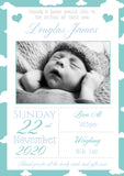 Thank You New Born Baby Birth Announcement Photo Cards Personalised Bespoke ~ QUANTITY DISCOUNT AVAILABLE