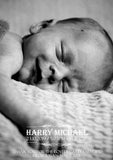 Portrait Full Photo Thank You Message Note New Born Baby Birth Announcement Photo Cards Personalised Bespoke ~ QUANTITY DISCOUNT AVAILABLE