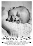 Fantasy Clouds New Born Baby Birth Announcement Photo Cards Personalised Bespoke ~ QUANTITY DISCOUNT AVAILABLE
