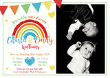 Rainbow Baby Announcement Cards