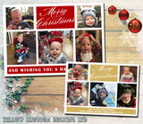 Personalised Folded Or Flat Christmas Photo Cards Family Child Kids ~ QUANTITY DISCOUNT AVAILABLE