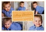 Multiple Photo Personalised Folded Flat Christmas Photo Cards Family Child Kids ~ QUANTITY DISCOUNT AVAILABLE