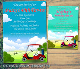 Adult Birthday Invitations Female Male Unisex Joint Party Her Him For Her - Golf Par-tee ~ QUANTITY DISCOUNT AVAILABLE - YellowBlossomDesignsLtd