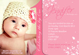 Baby 1st First ONE Photo Invitations - Birthday Twin Invites Boy Girl Joint Party Twins Unisex Printed Children's Kids Child ~ QUANTITY DISCOUNT AVAILABLE - YellowBlossomDesignsLtd