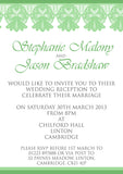 Lace Wedding Day Evening Invitations Personalised - Custom Personalised Invites - Yellow Blossom Designs Ltd