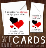 Funny Valentine's Day Card Him Her Wife Hubsand Couple Partner Boyfriend Girlfriend Joke Cheeky Naughty By Your Side … 