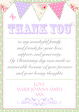 Shabby Chic Rustic Joint Boy Girl Twins Photo Personalised Thank You Cards Christening Baptism Naming Day Party Celebrations ~ QUANTITY DISCOUNT AVAILABLE