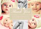 Elegant Joint Boy Girl Twins Montage Multi Photo Personalised Thank You Cards