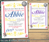 Don't Be Late Queen Of Hearts Alice Wonderland Invitations - Boy Girl Unisex Joint Birthday Invites Boy Girl Joint Party Twins Unisex Printed ~ QUANTITY DISCOUNT AVAILABLE