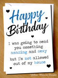 Funny Happy Birthday Card Novelty Joke Sexy Husband Wife Boyfriend Friend Sister