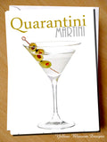 Funny Birthday Greetings Card Martini Drink Mum Dad Sister Brother Friend Virus Quarantini BFF … 