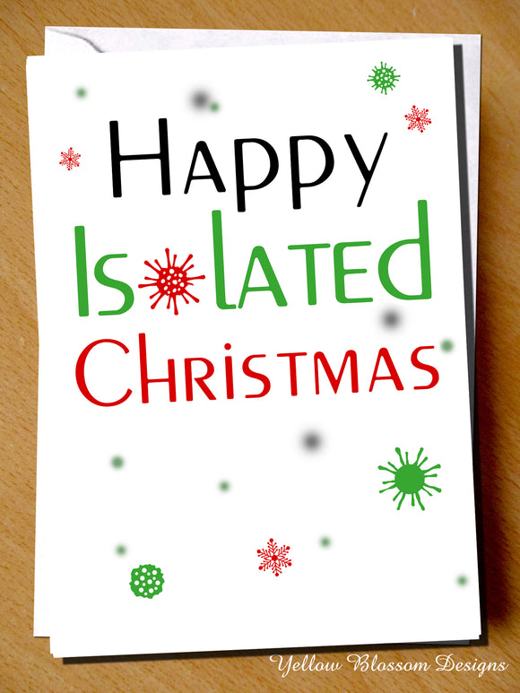 Funny Christmas Card Friend Sister Daughter Mum Dad Brother Son Husband Wife Fiance Girlfriend Boyfriend Nan Grandad Isolated Lockdown Joke Witty Comical Gift Covid 19 … 