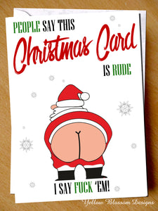 Christmas Card Is Rude