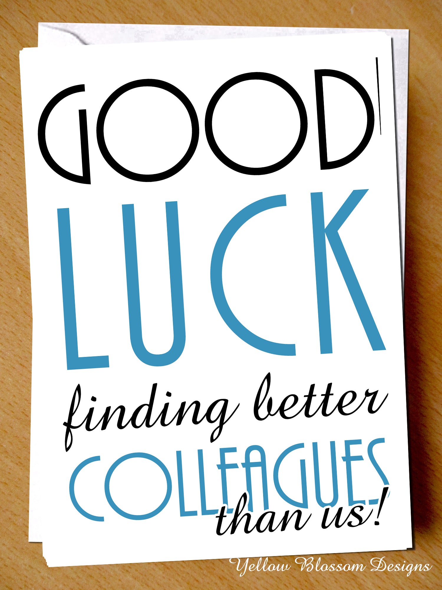 Stuff4 Biglietto di auguri per colleghi, donne e uomini – Luck Stuff4 Biglietto di auguri per colleghi, donne e uomini – Luck