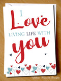 I Love Living Life With You - Yellow Blossom Designs Ltd