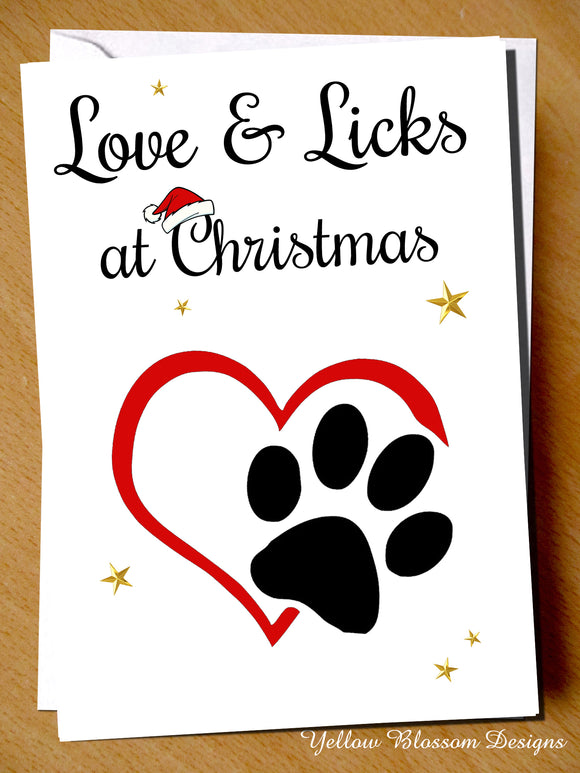 Love & Licks At Christmas Pet Animal Dog Cat