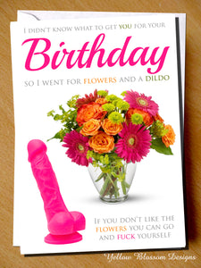 I Didn't Know What To Get You For Your Birthday. So I Went For Flowers And A Dildo. If You Don't Like The Flowers You Can Do And Fuck Yourself