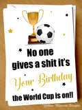 World Cup Birthday Card Funny