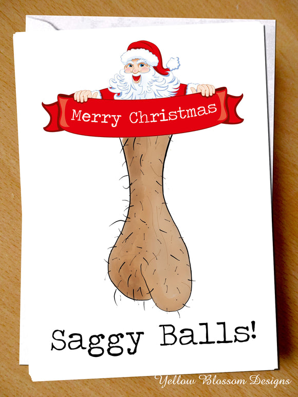 Merry Christmas Saggy Balls