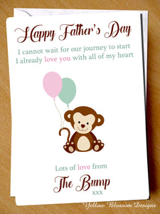 Love From Baby Bump Father's Day Card