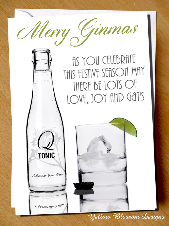 Merry Ginmas. As You Celebrate This Festive Season My There Be Lots Of Love, Joy And G&T's. Christmas
