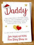 Baby Bump Daddy Christmas Card