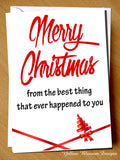 Husband Joke Christmas Card From The Wife